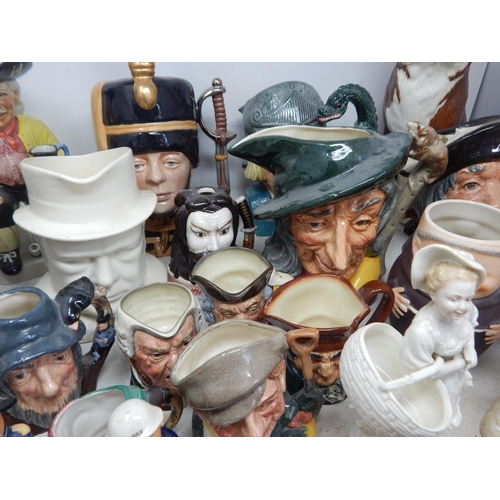 504 - A Large Quantity of Character Jugs, Toby Jugs etc (lot)