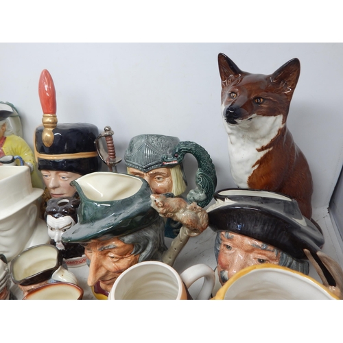 504 - A Large Quantity of Character Jugs, Toby Jugs etc (lot)