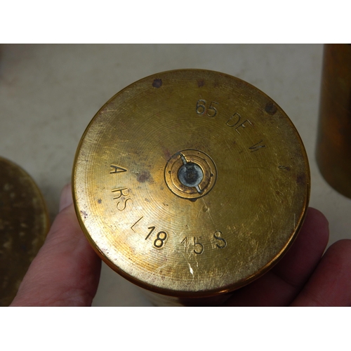 522 - A Quantity of Military Brass Shell Cases