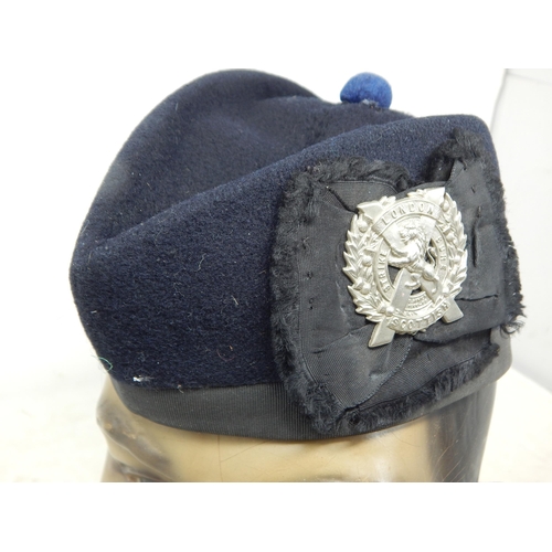 241 - London Scottish Glengarry Cap with Silver Badge. Note: Customers must satisfy themselves prior to bi... 