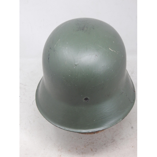 243 - WWII German Helmet with Double Decals. Note: Customers must satisfy themselves prior to bidding in r... 