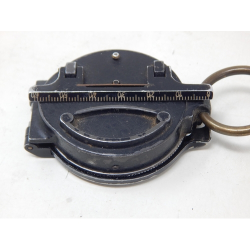 190 - WWII Nazi German Third Reich Breithaupt-Kassel Field Compass in Black Aluminium Case with Heliograph... 