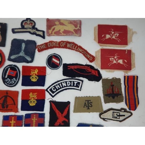 191 - A Quantity of Military Cloth Badges Including Desert Rats, 5th Anti Aircraft Division, ATS etc (appr... 