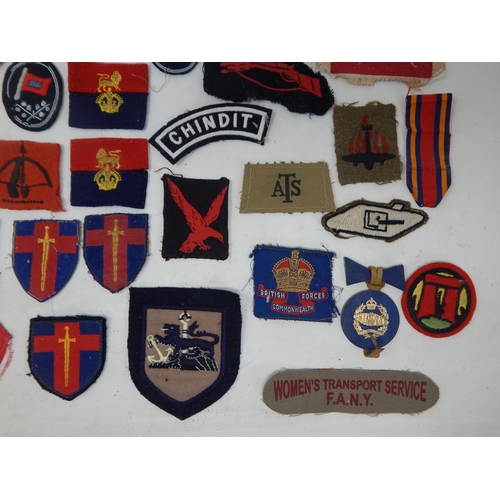 191 - A Quantity of Military Cloth Badges Including Desert Rats, 5th Anti Aircraft Division, ATS etc (appr... 