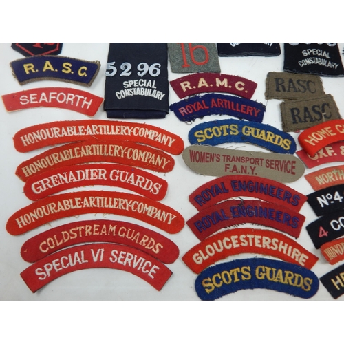 192 - A Quantity of Military Cloth Badges Including Special Constabulary, Military Stripes etc (lot)