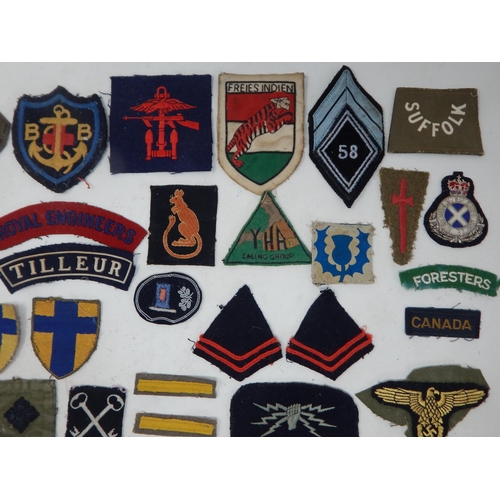 193 - A Quantity of Military Cloth Badges Including German, Scottish, Desert Rats, Royal Engineers etc (25... 