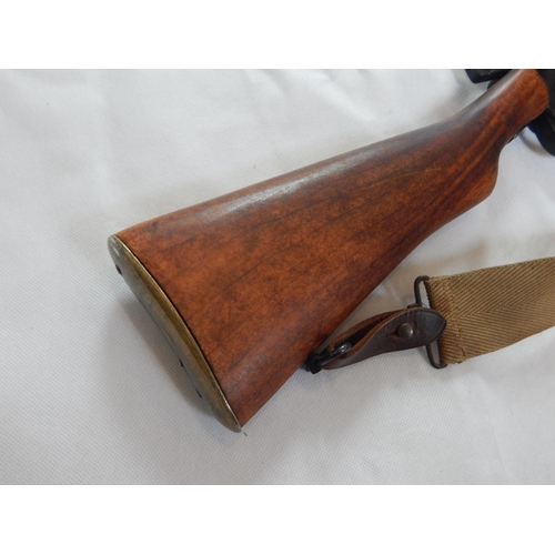 408 - WWII Lee Enfield Replica (Training Rilfe) with Genuine WWII Strap, Working Firing Action, Length 113... 