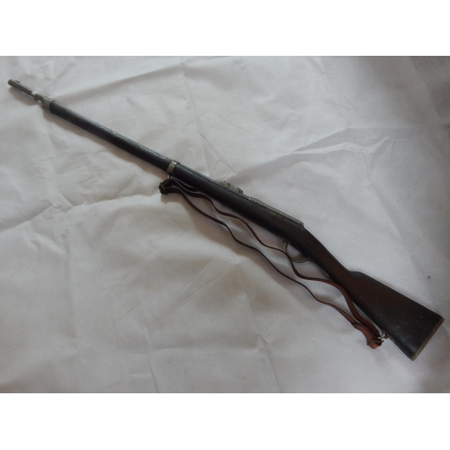 414 - WWII Training Rifle, Possibly a Swedish Mauser, No Moving Parts or Trigger, Length 130cm