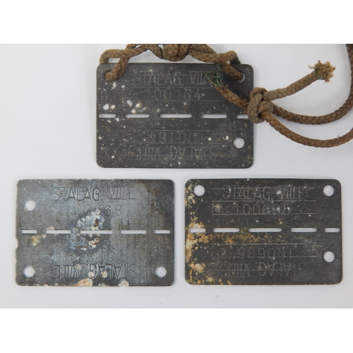 387 - WWII German Issued Prisoner of War Identity Tags: STALAG VIII C. Stalag VIII-C was a German World Wa... 