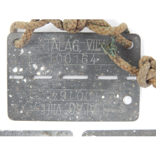 387 - WWII German Issued Prisoner of War Identity Tags: STALAG VIII C. Stalag VIII-C was a German World Wa... 