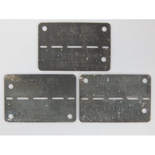 389 - WWII German Issued Prisoner of War Identity Tags: STALAG VIII C. Stalag VIII-C was a German World Wa... 