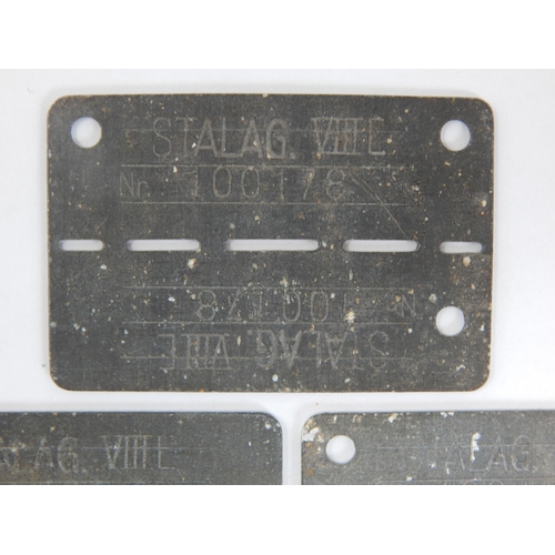 389 - WWII German Issued Prisoner of War Identity Tags: STALAG VIII C. Stalag VIII-C was a German World Wa... 