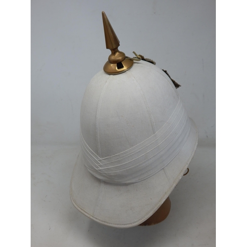 258 - British Dorsetshire Regiment Helmet with Chin Strap. Note: Customers must satisfy themselves prior t... 