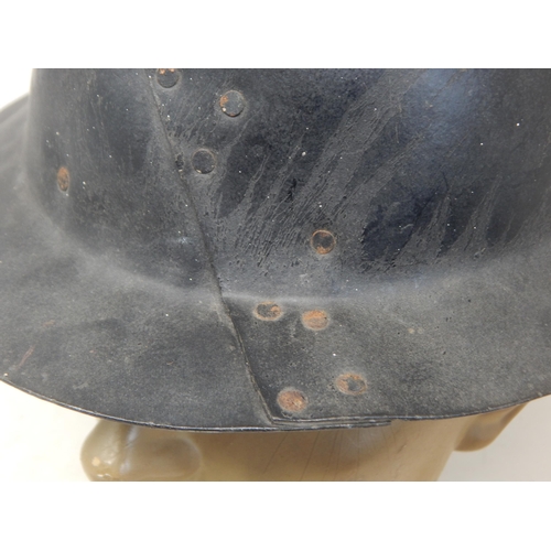 261 - WWII Miners Helmet. Note: Customers must satisfy themselves prior to bidding in regard to condition ... 