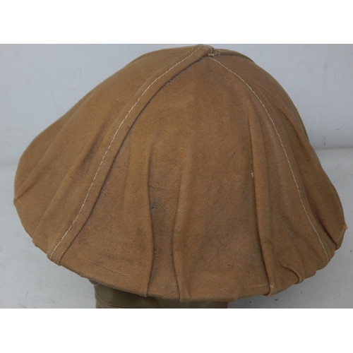 280 - WWI British Brodie Helmet with Cover. Please Note: Customers must satisfy themselves prior to biddin... 