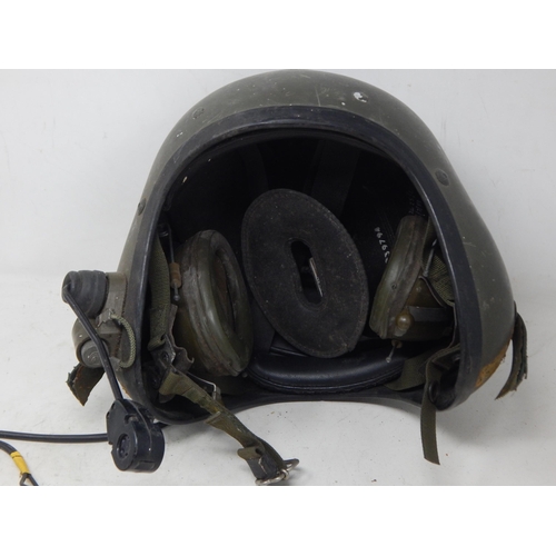 286 - British Aircrew Helmet with Electrical Equipment & Headphones, Dated 16/7/82. Please Note: Customers... 