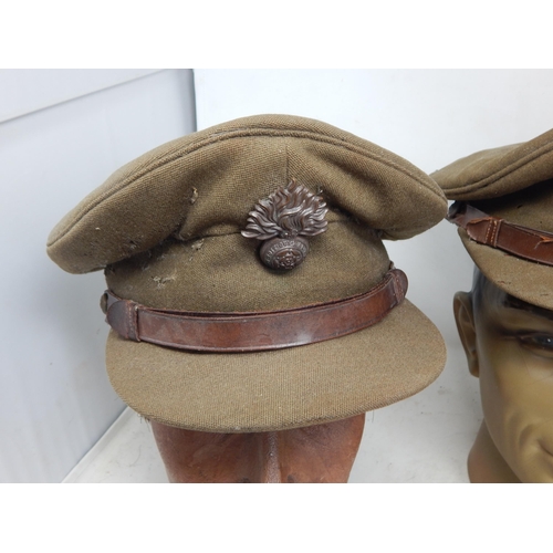 296 - WWI Officers Caps (3). Please Note: Customers must satisfy themselves prior to bidding in regard to ... 