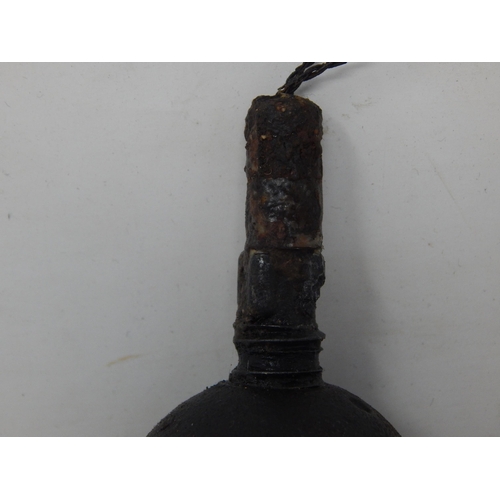 434 - WWI German Egg Grenade with Fuse Section (inert)