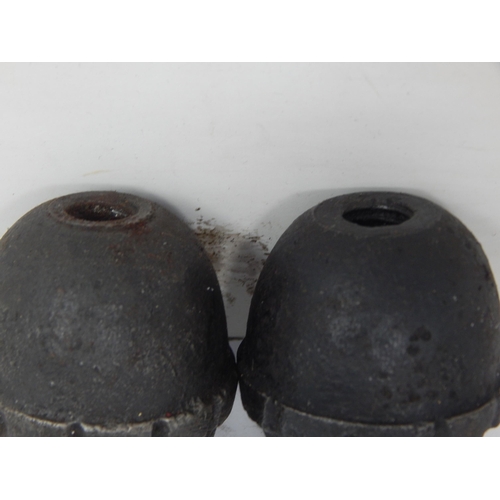 436 - WWI German Egg Grenades (2) (inert)
