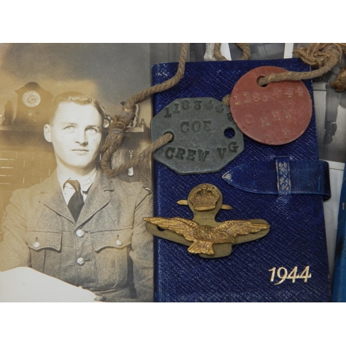 459 - WWII: 1183444 Victor George Alfred Crew, RAF, Unit 78 Wing, Kingswear. His Full Daily Diary for 1944... 