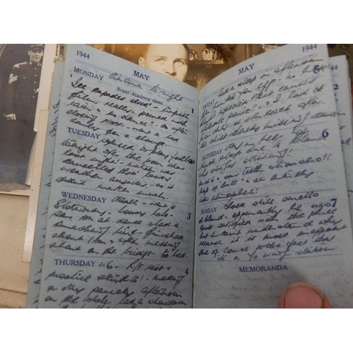 459 - WWII: 1183444 Victor George Alfred Crew, RAF, Unit 78 Wing, Kingswear. His Full Daily Diary for 1944... 