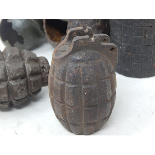 461 - WWI/WWII Grenade Relics (5)
