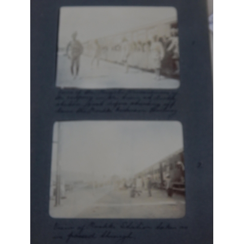 482 - WWI Photograph Album July 1918 - March 1919 Including Rare Photographic Images of 71st Field Company... 
