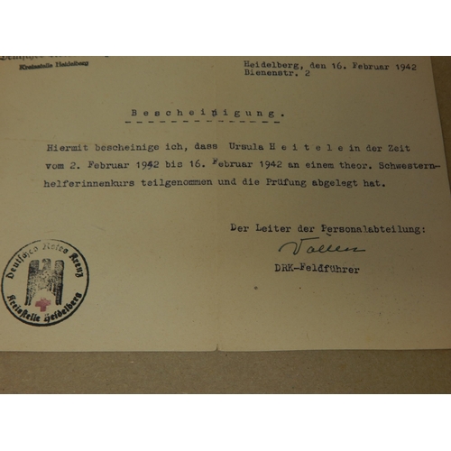 485 - WWII Nazi German Folders Fur Zustimmung 