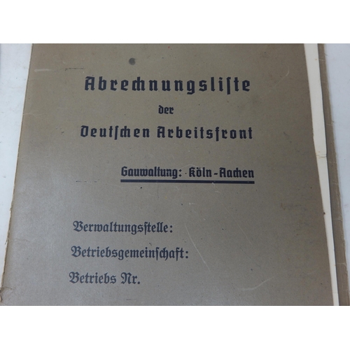 485 - WWII Nazi German Folders Fur Zustimmung 