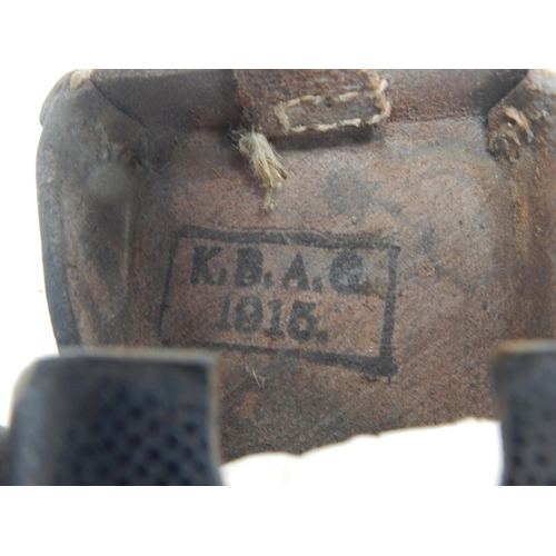 552 - WWI German 1915 Dated Ammunition Pouches by K.B.A.G