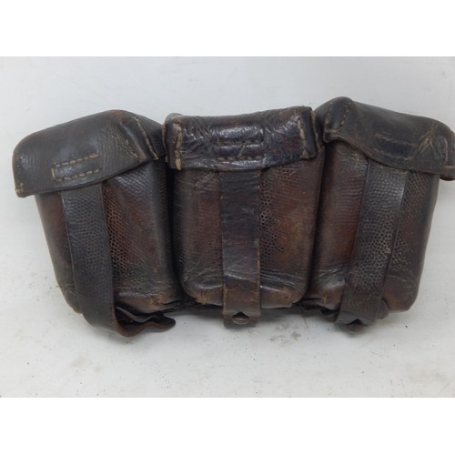 553 - WWI German 1915 Dated Ammunition Pouches by M. Liemann, Berlin