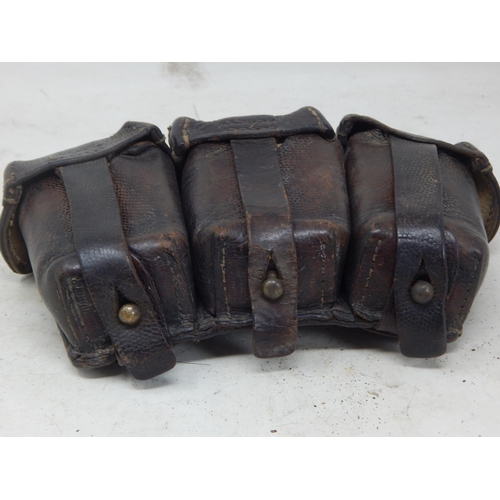 553 - WWI German 1915 Dated Ammunition Pouches by M. Liemann, Berlin