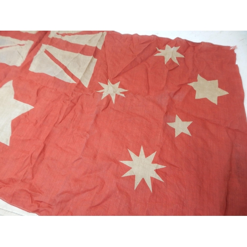 595 - WWI Australian Red Ensign Flag. Measuring 70cm x 47cm