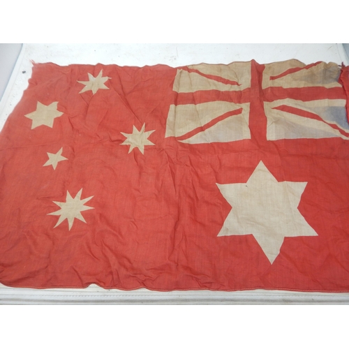 595 - WWI Australian Red Ensign Flag. Measuring 70cm x 47cm