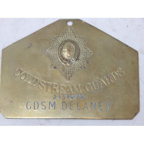 600 - Military Brass Bed Plates for Argyll & Sutherland Highlanders, Coldstream Guards, The Kings Own & Ro... 