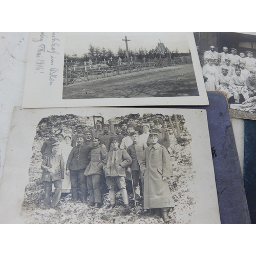 394 - WWI German Soldiers Pass Books & Photographs.