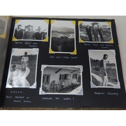 603 - WWII British Photograph Album of the 4th Brigade in Hong Kong.