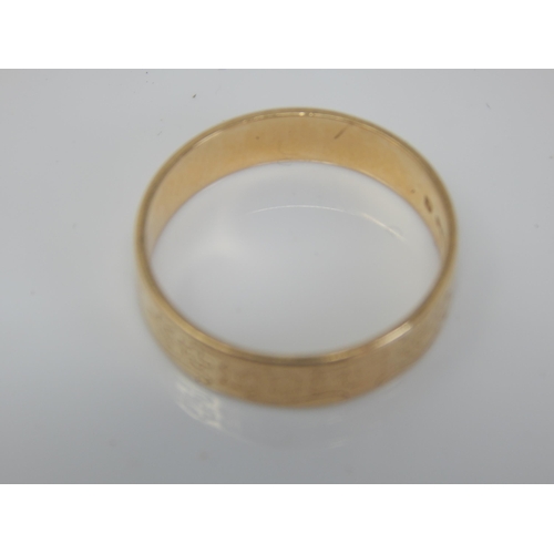 212 - 14ct Gold Love Ring: Size R/S: Weight 3.42g