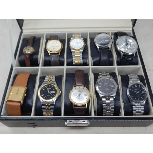 162 - A Collection of Gentleman's Wristwatches Including Tissot Visodate Automatic, Tissot Seastar Day/Dat... 