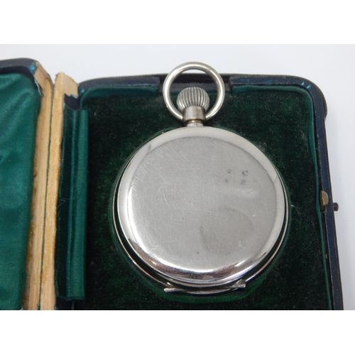 121 - Antique Goliath Pocket Watch in Fitted Case/Stand