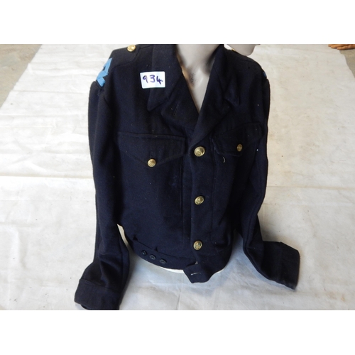 Royal Navy Jacket on female mannequin torso and head