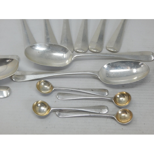 130 - A Comprehensive Silver Canteen of Cutlery Comprising 12 x Dinner Forks, 12 x Dessert Forks, 6 x Tabl... 