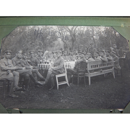 398 - WWI German Feldpost 1914/15 Containing Military Photographs.