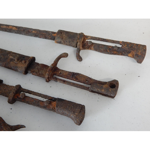 974 - WWI Weapon Relics dug up on a French Battlefield.