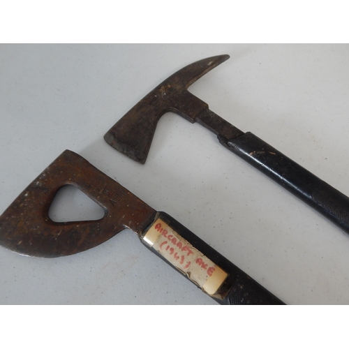 983 - WWII 1943 Dated Air Ministry Axe together with Pickaxe