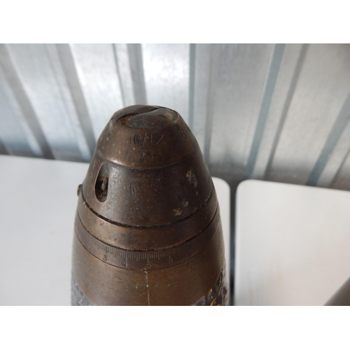 985 - WWI 1917 Dated Large Ordnance Shell 46cm high together with a very large 90mm M19 Shell Case dated 1... 