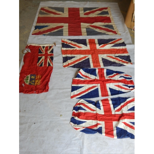 991 - A Quantity of British Union Jack Flags & Naval Ensign Flag