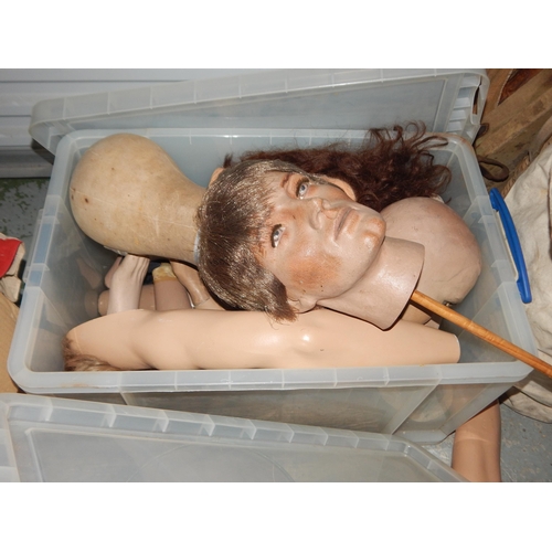 999 - A Quantity of Part Mannequins, Heads etc Including a mannequin in Royal Marines Commando outfit toge... 