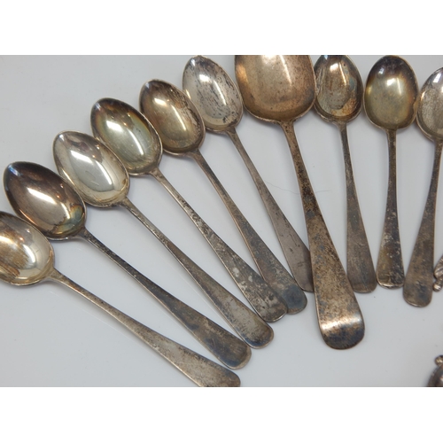 139 - A Quantity of Hallmarked Silver Spoons: Various Dates & Makers: Weight 200g