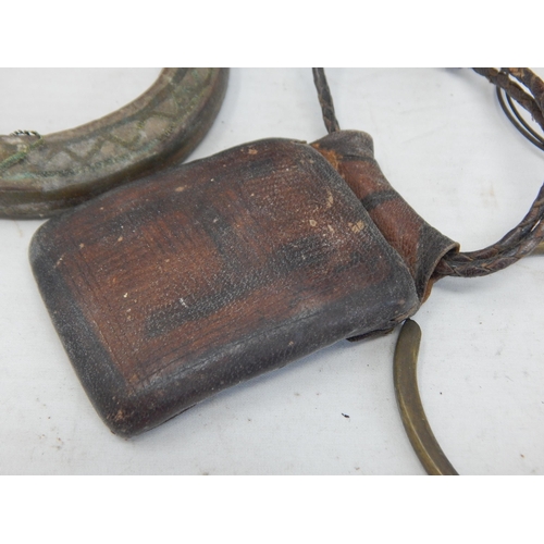 349 - 18th/19th Century Islamic Prayer Box with lid constructed from tin and containing various scripts on... 